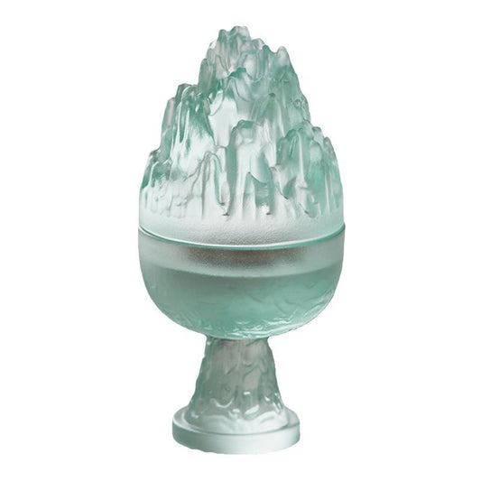 Museum-Replica Boshan Incense Burner - Handcrafted Artisanal Glass + FREE Ash & Samples, Suitable for 6cm Incense Mold