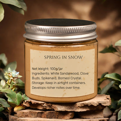 Spring in Snow Incense Powder - Song Dynasty Winter Blossom Blend ✦ Free Cone Kit + Gifts