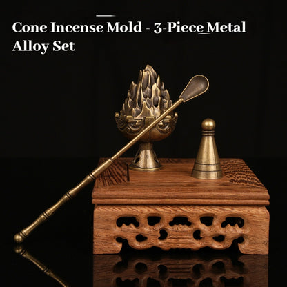 Cone Incense Making Tool Kit - w/ FREE Burner Pad, Ash & 10g VEIL Incense Powder!